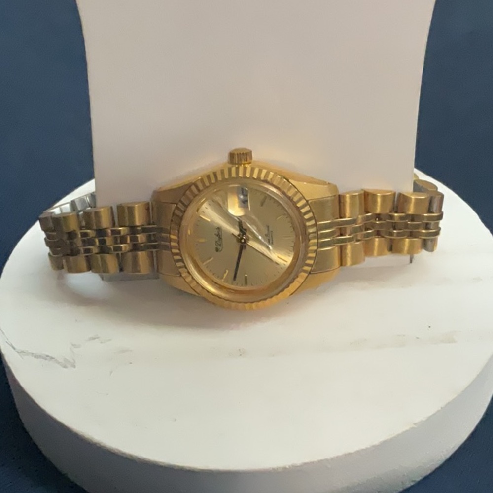 Dufonte Lucien Picard Gold Plated Quartz Watch with Metal Band